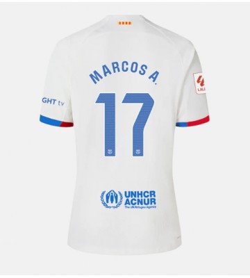 Barcelona Marcos Alonso #17 Udebanetrøje Dame 2023-24 Kort ærmer